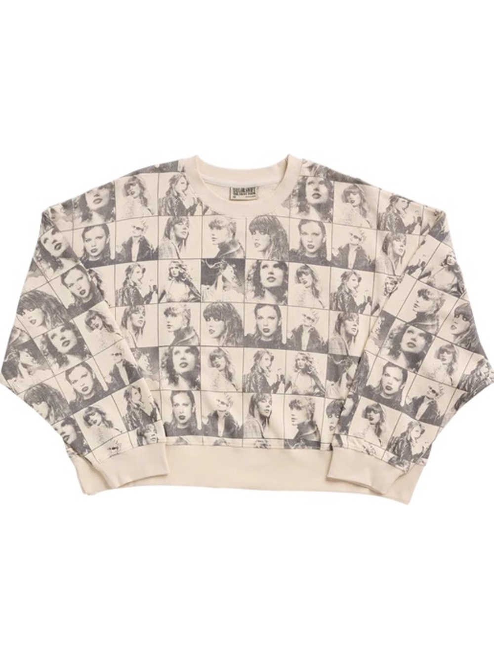 TAYLOR SWIFT [OFFICIAL] - THE ERAS TOUR CROPPED BEIGE PULLOVER (XL)